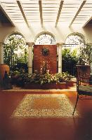 The courtyard at Ranjini Manian's house